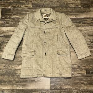 Vintage Shanhouse Sportswear Men’s Wool Jacket Coat, Size 44 XL Wood Field Barn